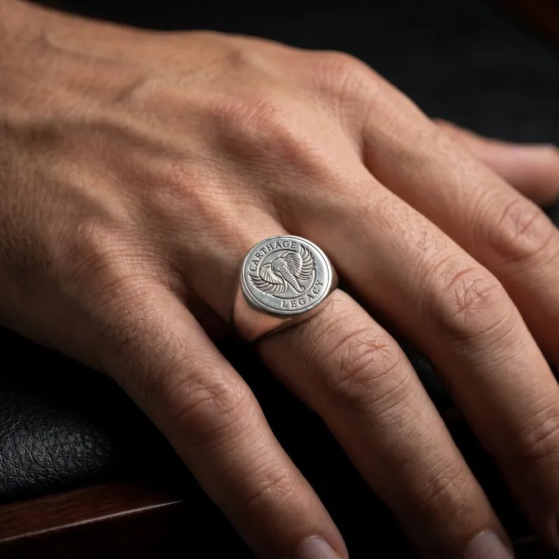 Carthage Legacy Bague - 934 silver Signet ring — photo 3
