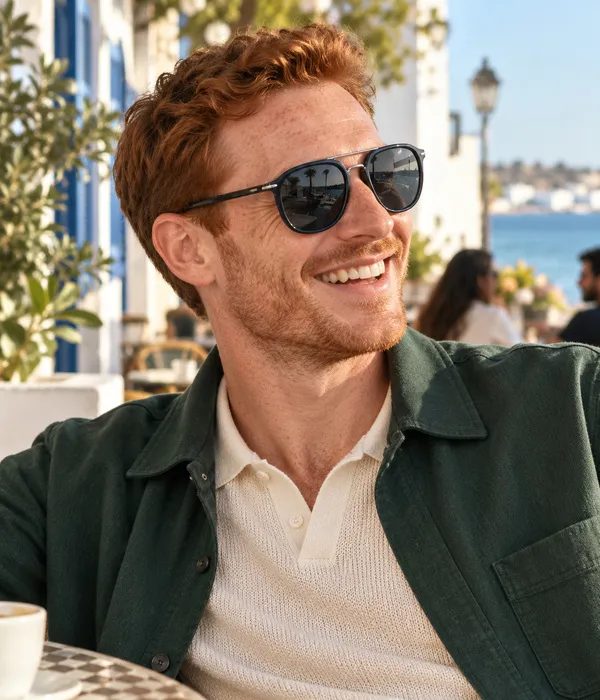 Lunettes de Soleil Homme Urban Pilot – Monture Noire, Pont Argenté — photo 4