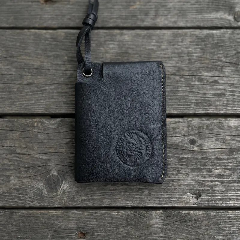 Mini Portefeuille en Cuir premium - Bouton vintage — photo 6
