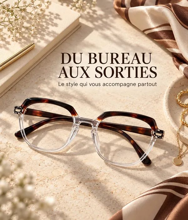 Lunettes Femme Cristal & Écaille – Chic et Légères — photo 5