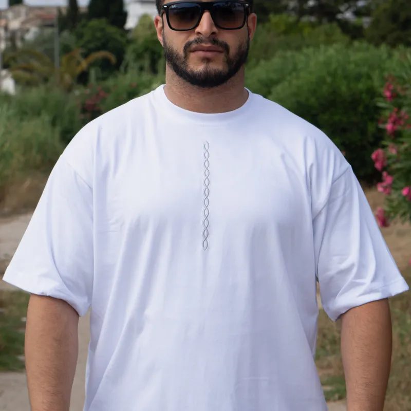 T-shirt Oversize Carthaginian Genes | Entièrement Brodé | 100 % Coton 220 GSM — photo 3