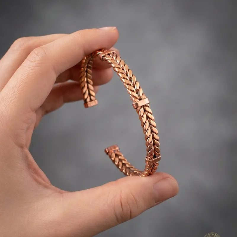 Pack Arista – bracelet et bague en cuivre jaune — photo 2