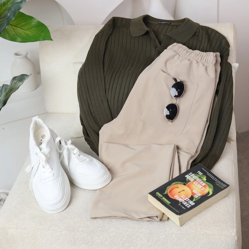 Pack complet 2 (Pantalon Chic +Pull Polo Uni rayè) — photo 7