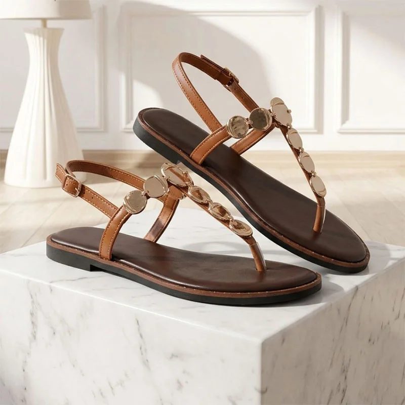 Sandale Femme Réf EE547 Caramel — photo 2