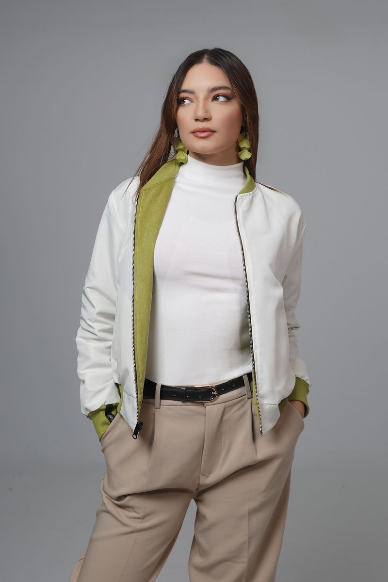 Veste Bomber Réversible - Matcha Latte — photo 2