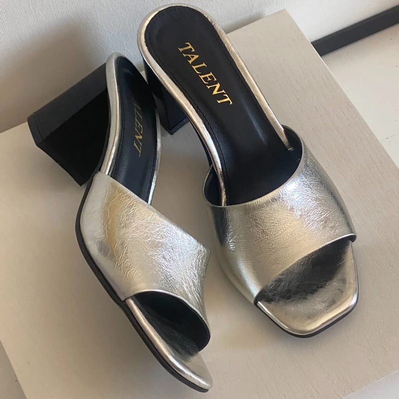 MULES À TALON CARRÉ — photo 2