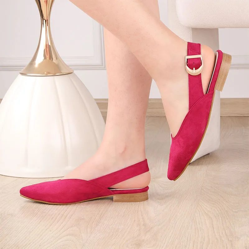 Escarpin Slingback Femme Réf 2670 Rose Fushia — photo 3