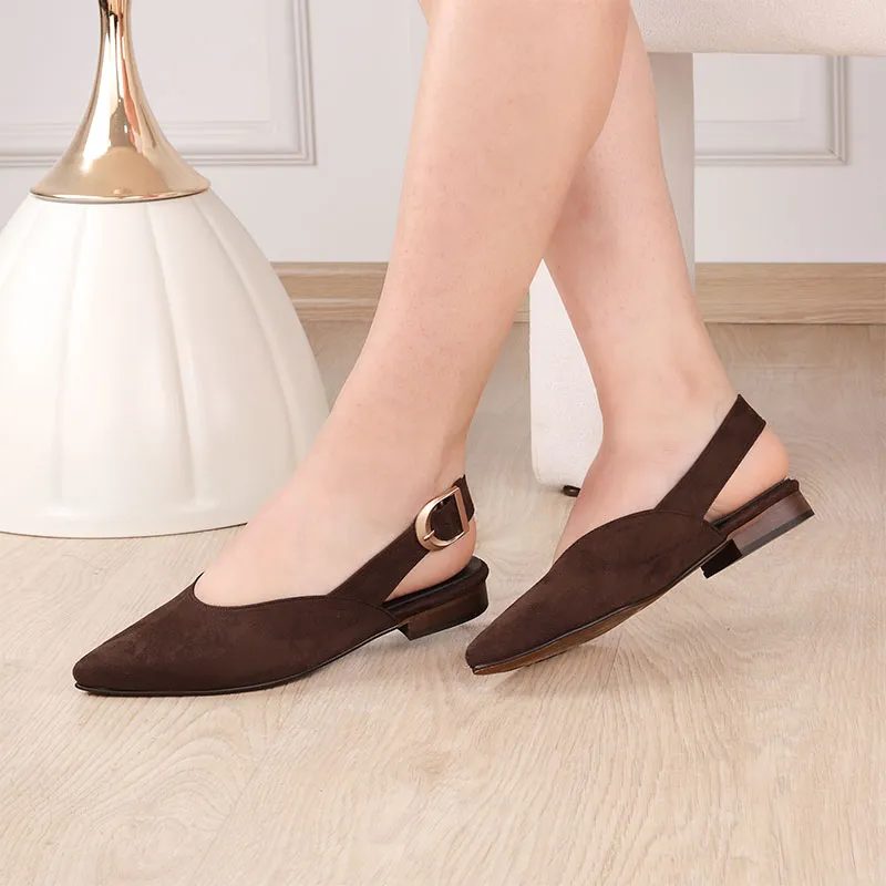 Escarpin Slingback Femme Réf 2670 Marron — photo 2