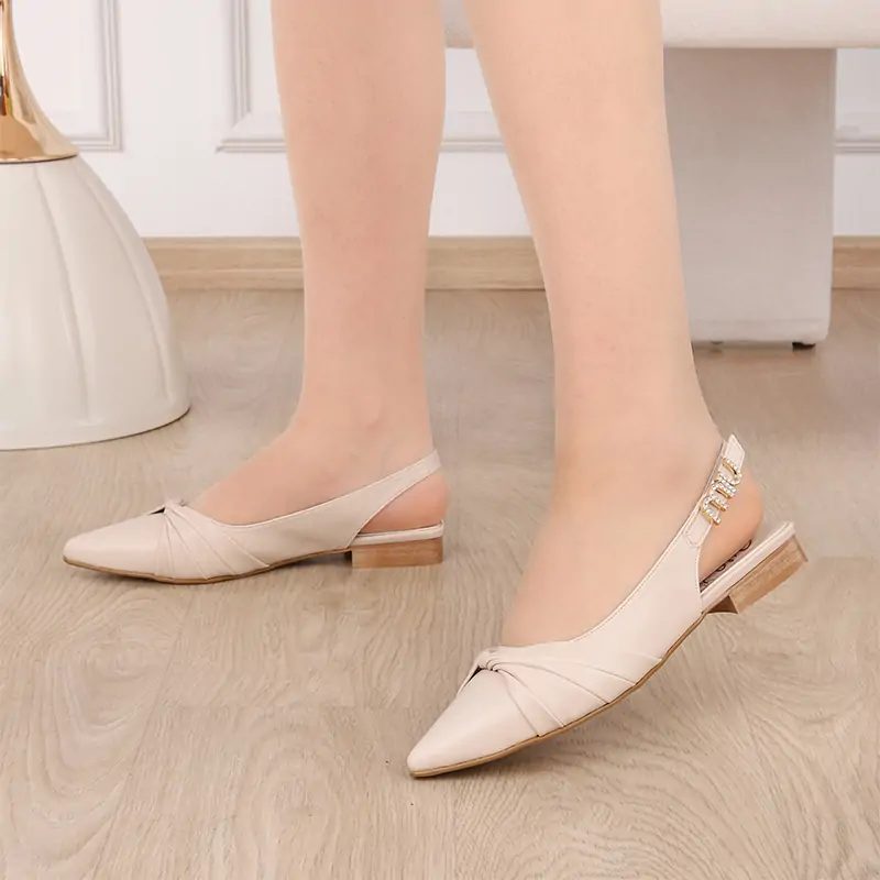 Escarpin Slingback Femme Réf 2613 Beige — photo 2