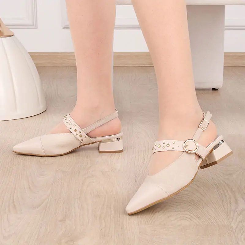 Escarpin Slingback Réf 2660 Beige — photo 2