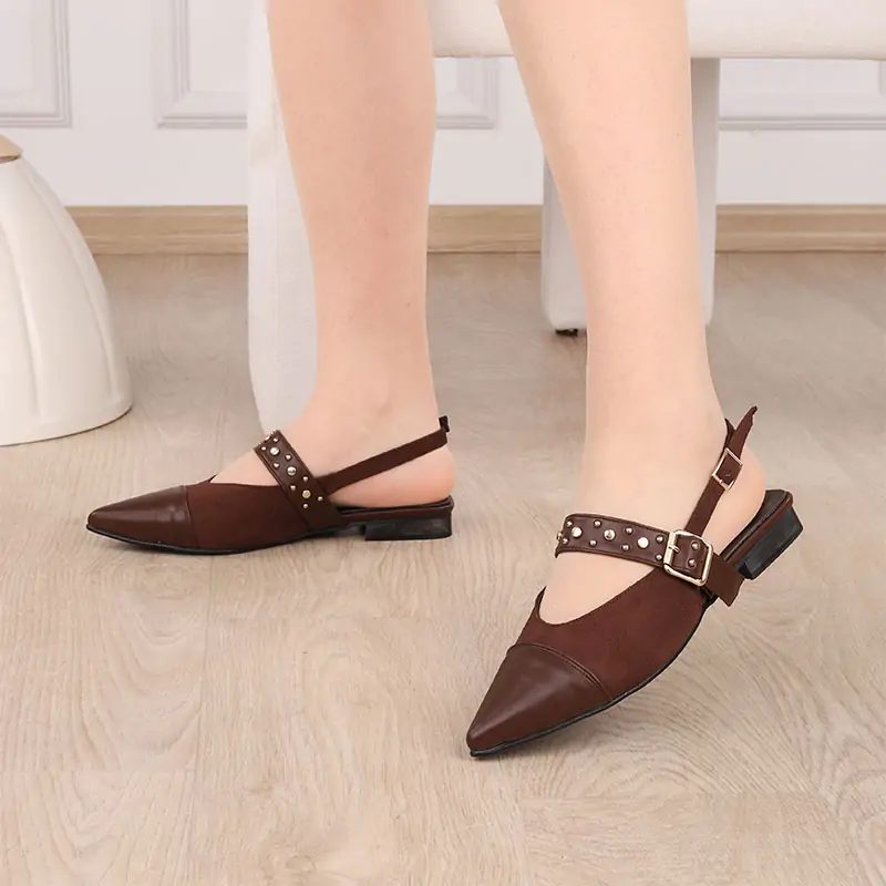 Slingback Femme Réf 2657 Marron — photo 2