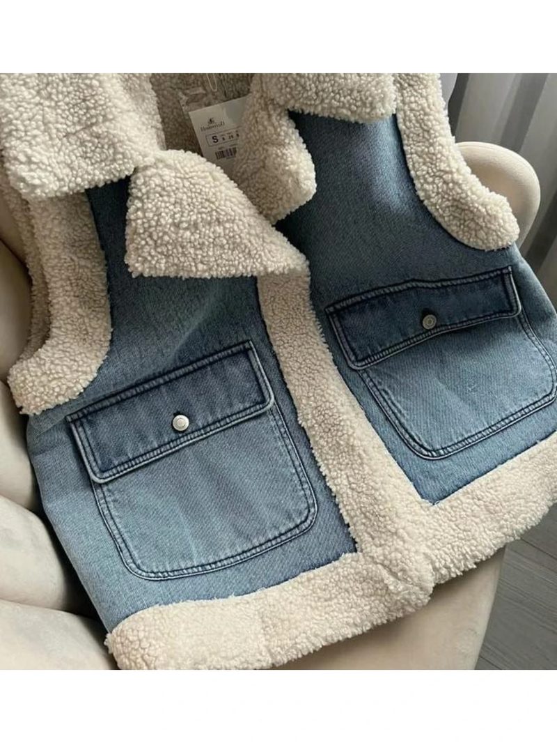 Gilet Jean doublé mouton — photo 3