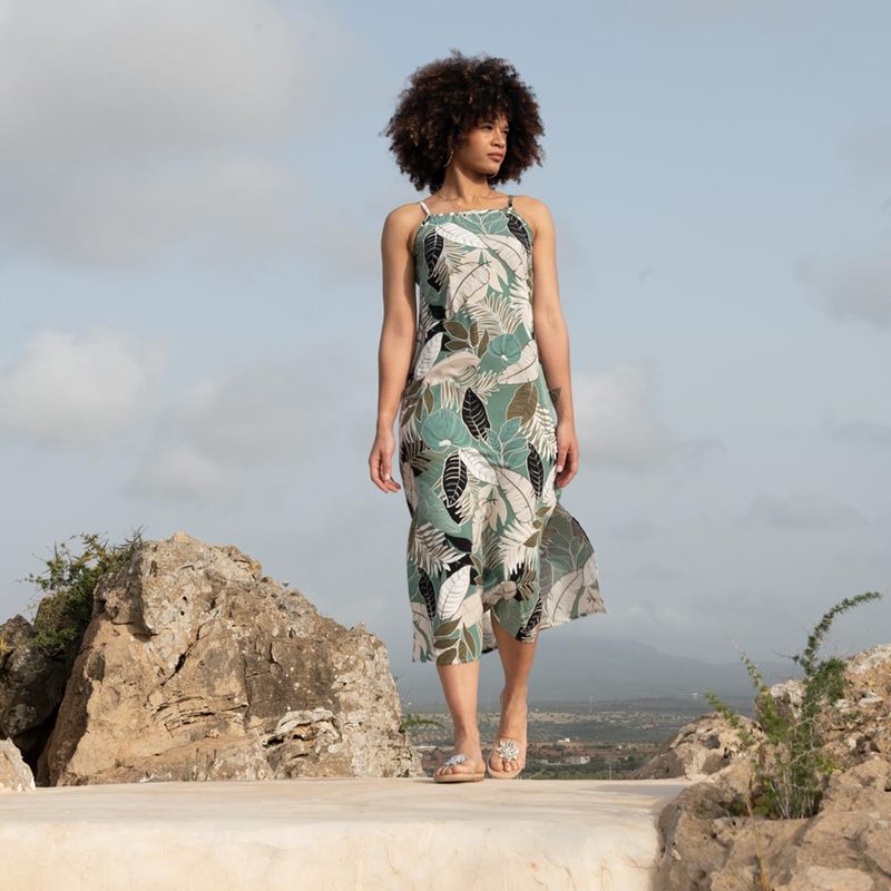 Robe à Bretelles en Lin — photo 4