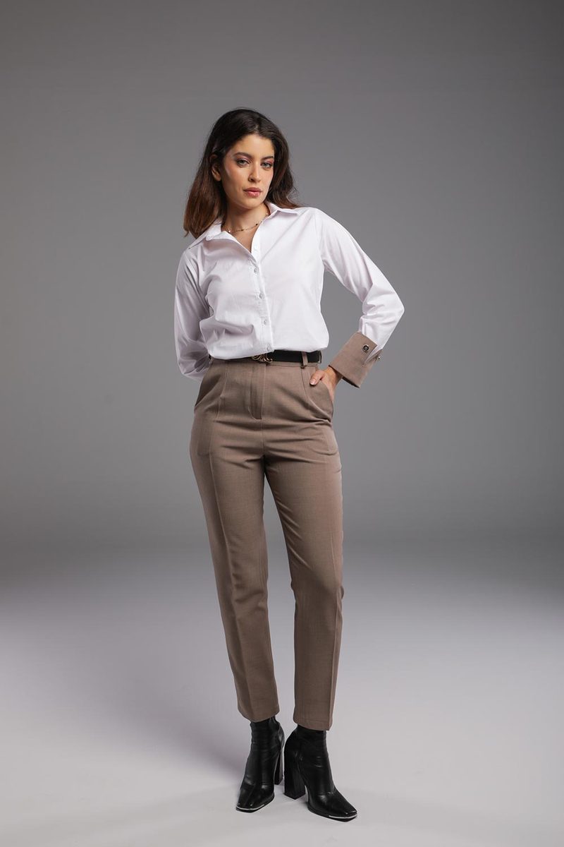 Pantalon Droit à Coupe Classique — photo 2