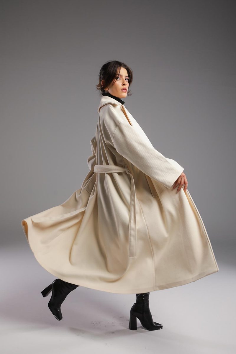 Manteau Oversize Long Élégant — photo 4