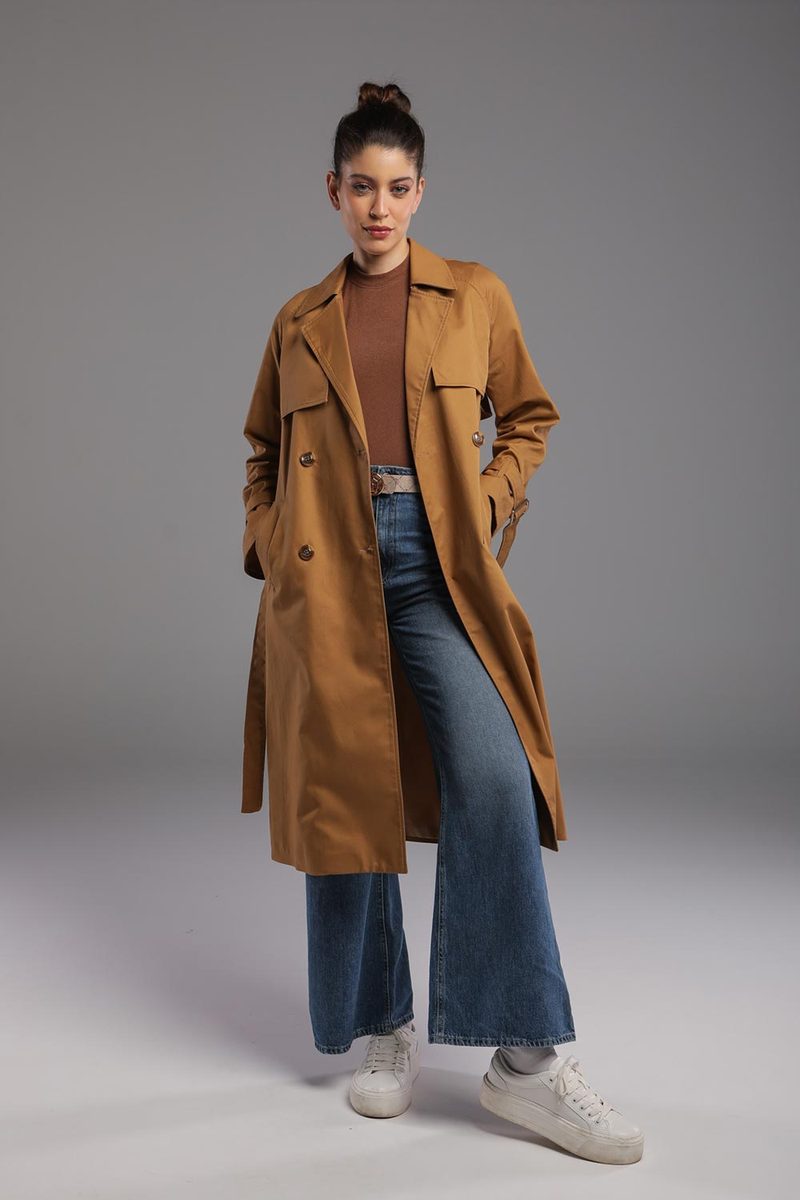 Trench Long Classique avec Ceinture — photo 2