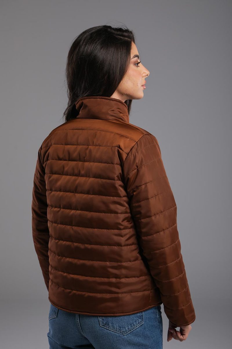 Doudoune courte imperméable à col montant — photo 6