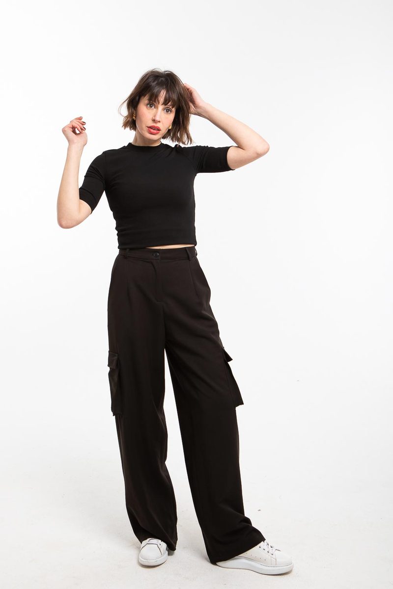 Pantalon cargo large — photo 4