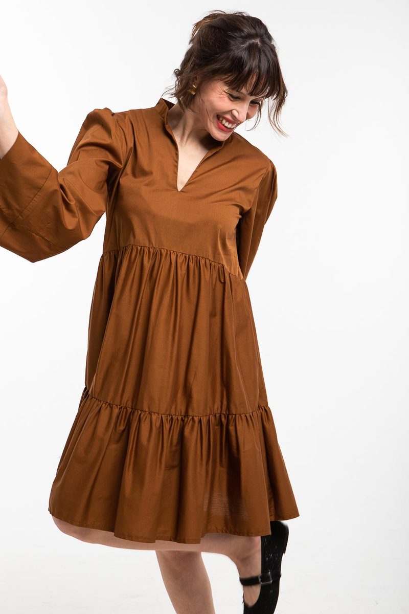 Robe évasée bohème à volants — photo 3