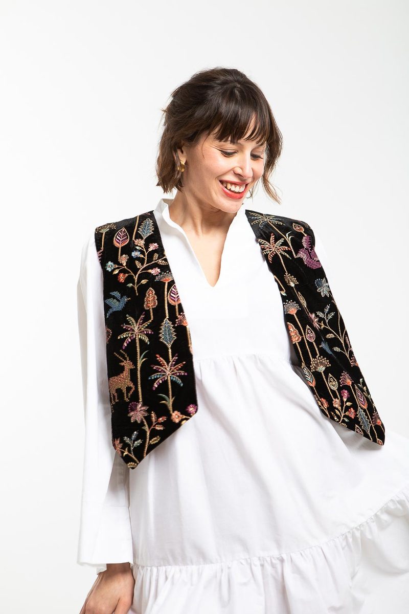 Veste sans manche brodé — photo 3