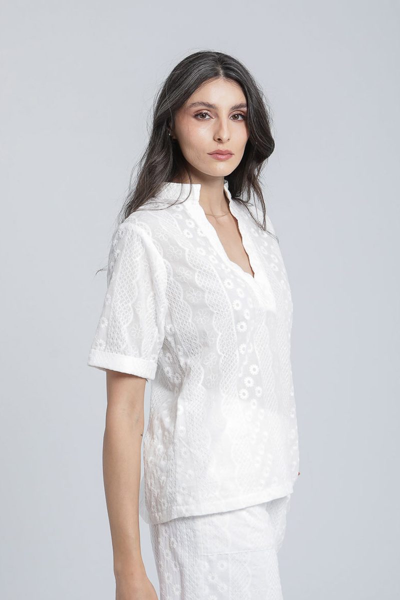 Tunique en broderie anglaise — photo 2