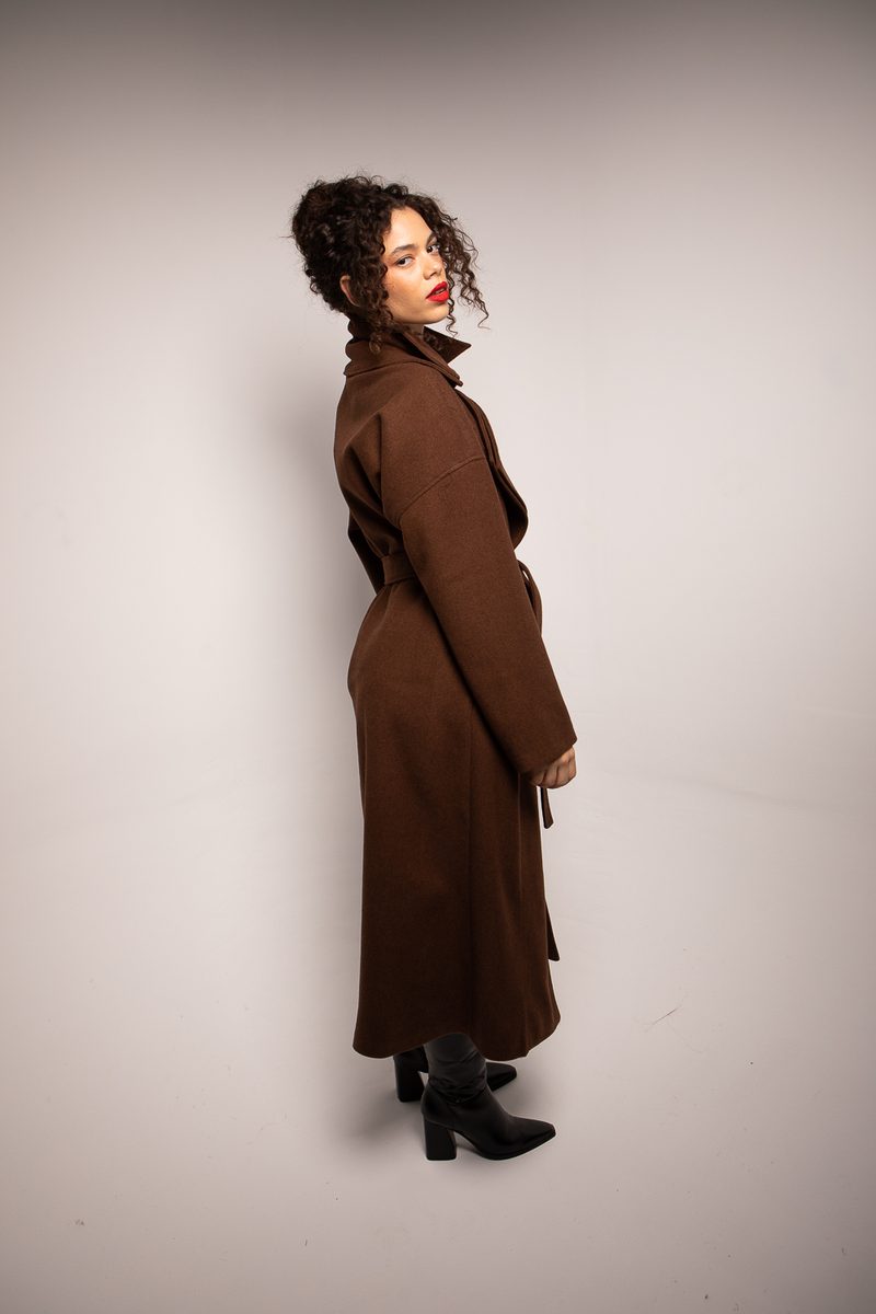 Manteau long femme laine cachemire FRIDA — photo 2