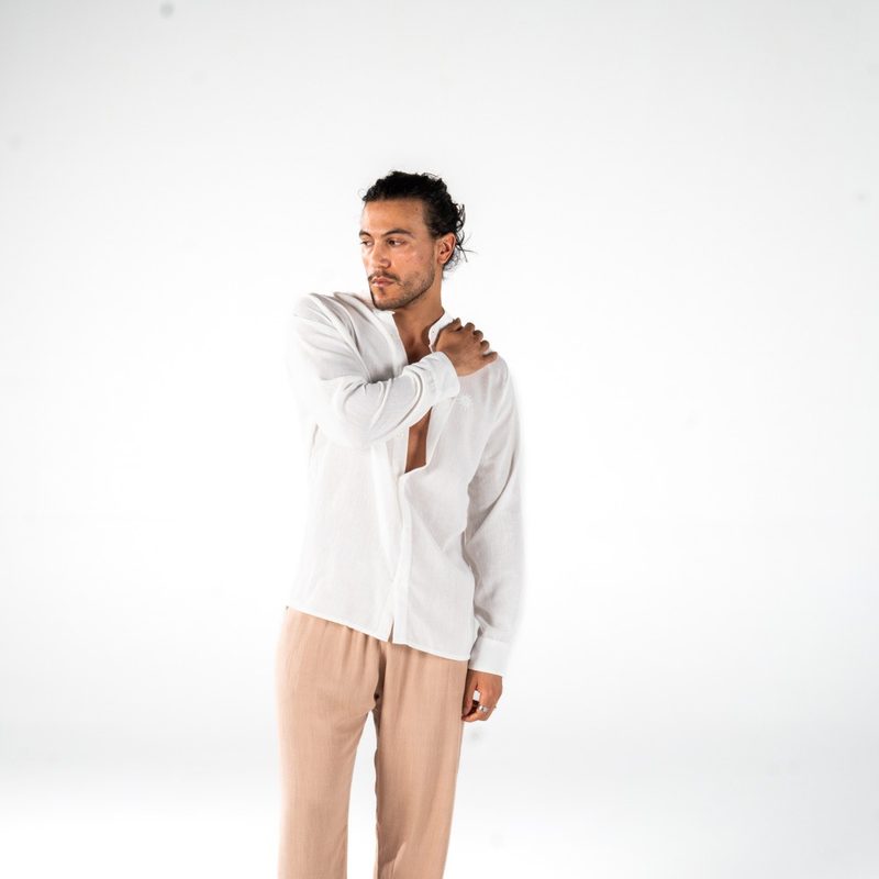 Linen Shirt White — photo 3