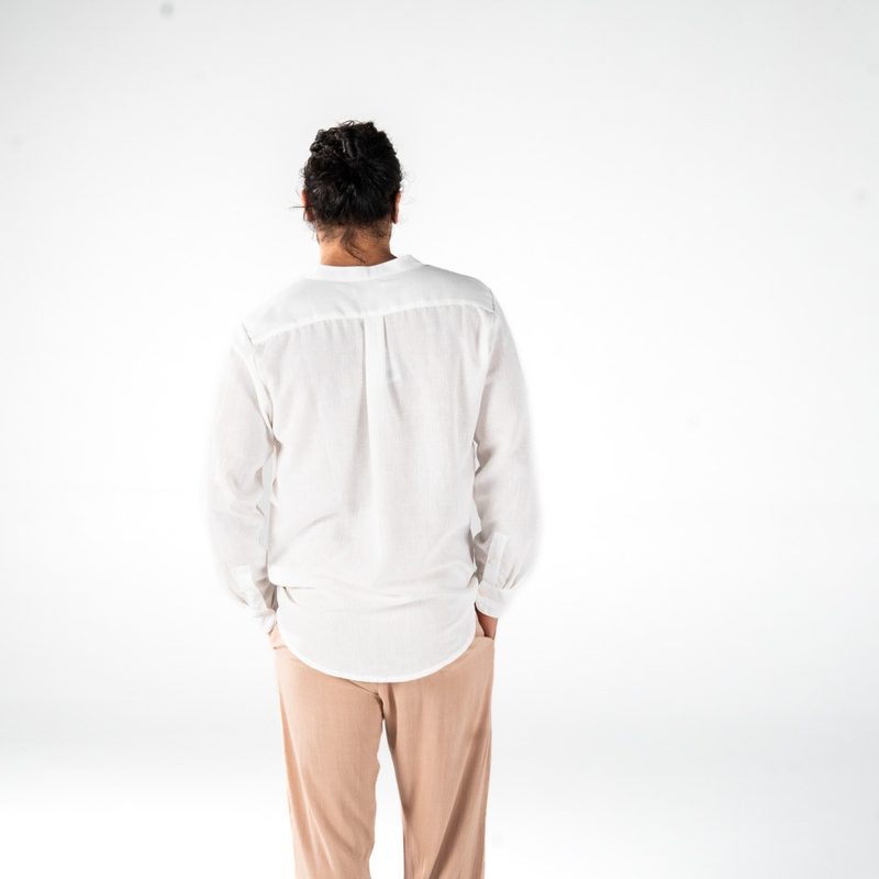 Linen Shirt White — photo 6