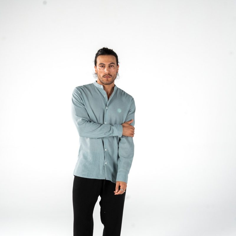 Linen Shirt Sage — photo 3