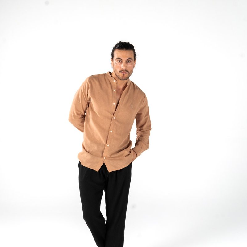 Linen Shirt Brown — photo 2