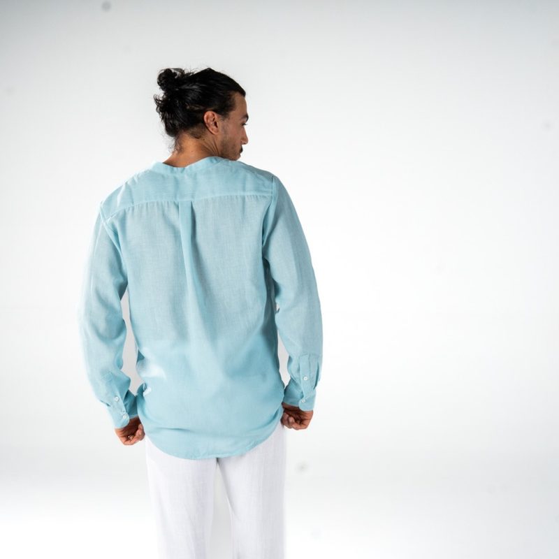 Linen Shirt Blue — photo 4