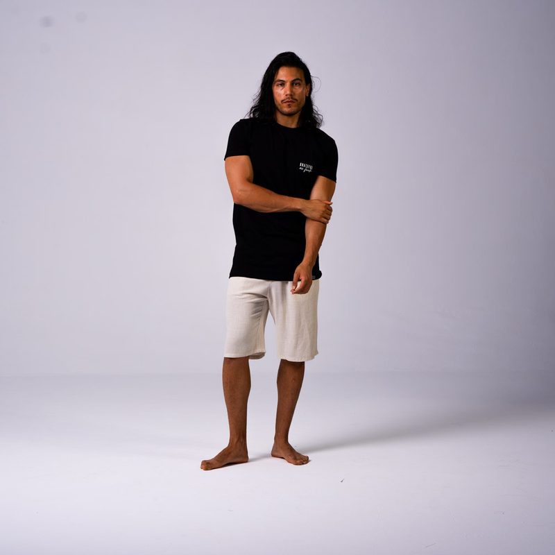 Large Linen Shorts Beige — photo 2