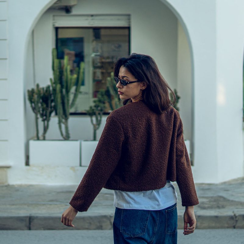 Elisy Fleece Jacket Brown — photo 2