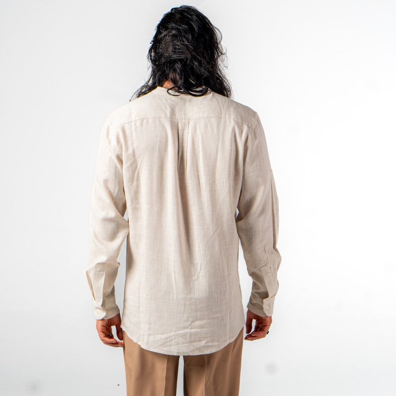 Linen Shirt Beige — photo 5