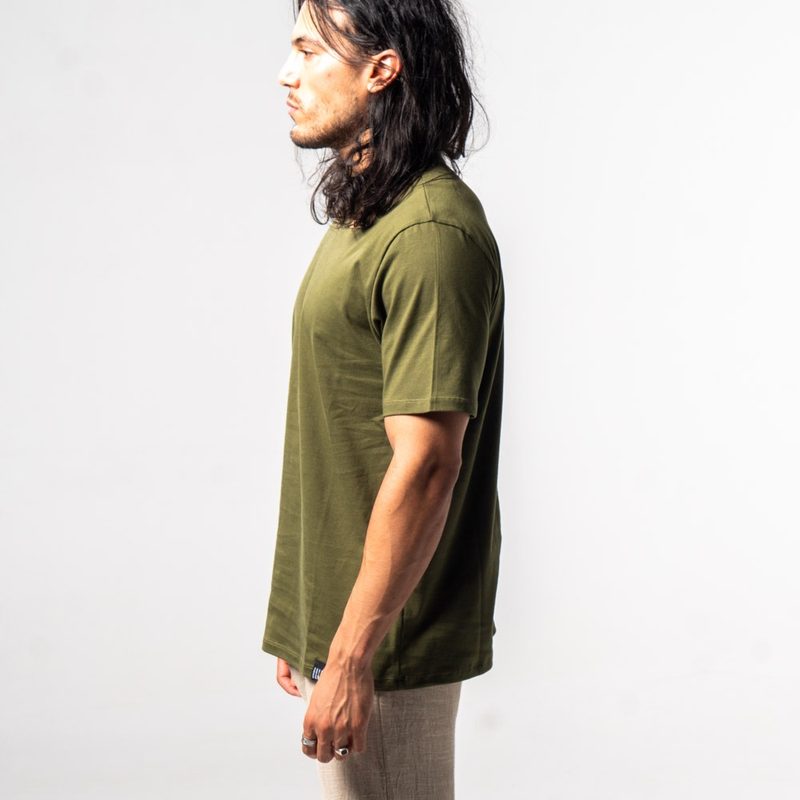 Basic T-Shirt Kaki — photo 3