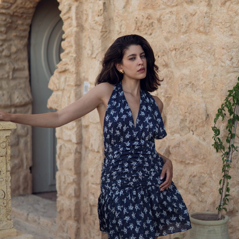 Cuba Mini Dress Blue — photo 3