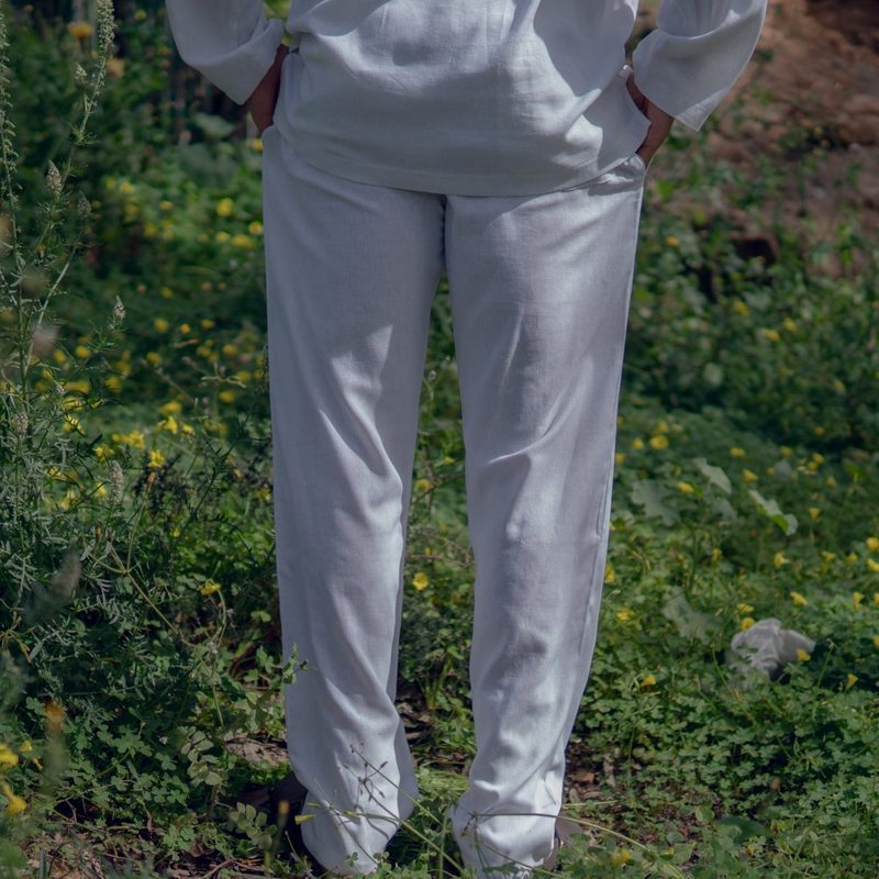 Linen Pants White — photo 3