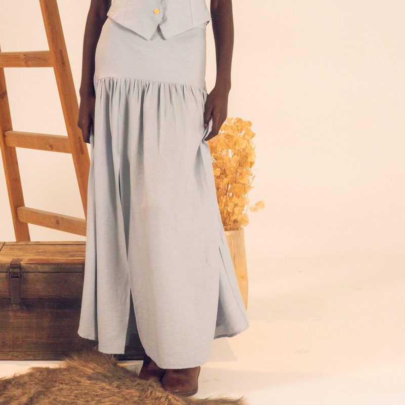 Flowy Skirt Blue — photo 3