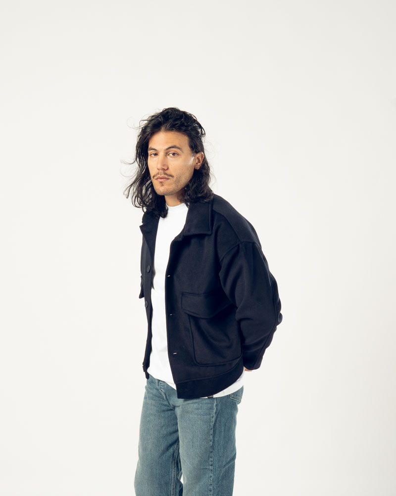 Faux Cashmere Jacket Navy — photo 2