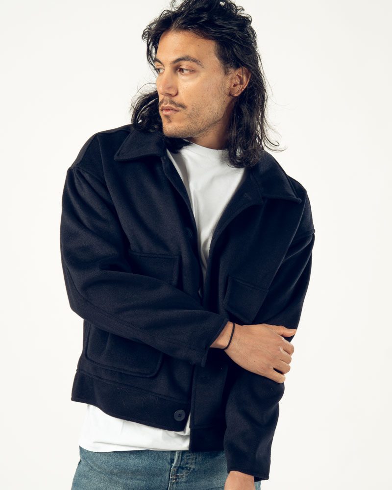 Faux Cashmere Jacket Navy — photo 7