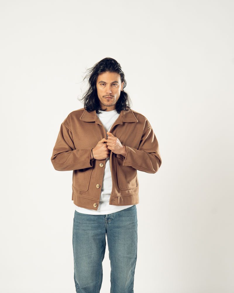 Faux Cashmere Jacket Brown — photo 7