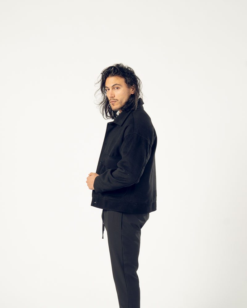 Faux Cashmere Jacket Black — photo 5