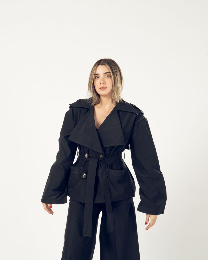 Majesty Trench Jacket Black — photo 6