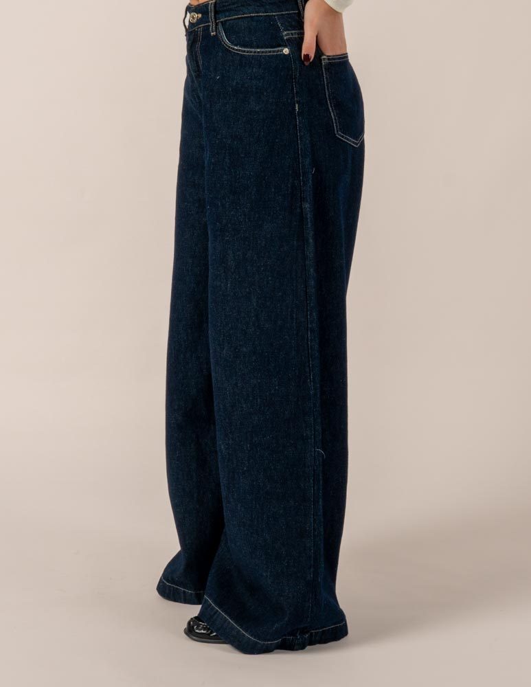 Super Wide Leg Jeans Indigo — photo 5