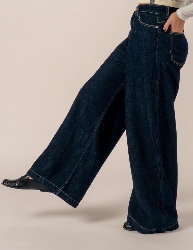 Super Wide Leg Jeans Indigo — photo 6