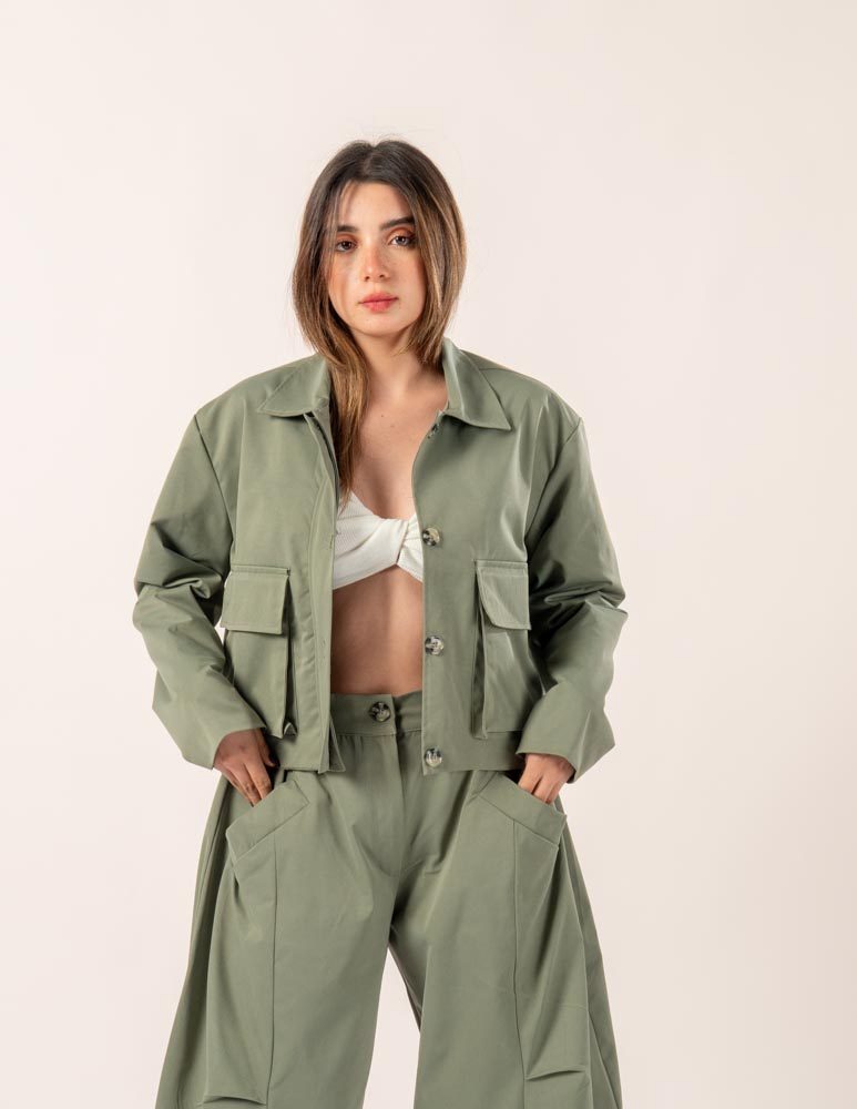 Worker Jacket Kaki — photo 3