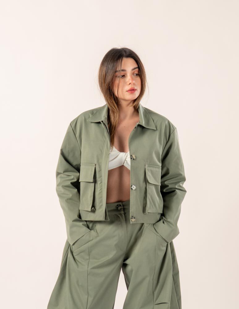 Worker Jacket Kaki — photo 4