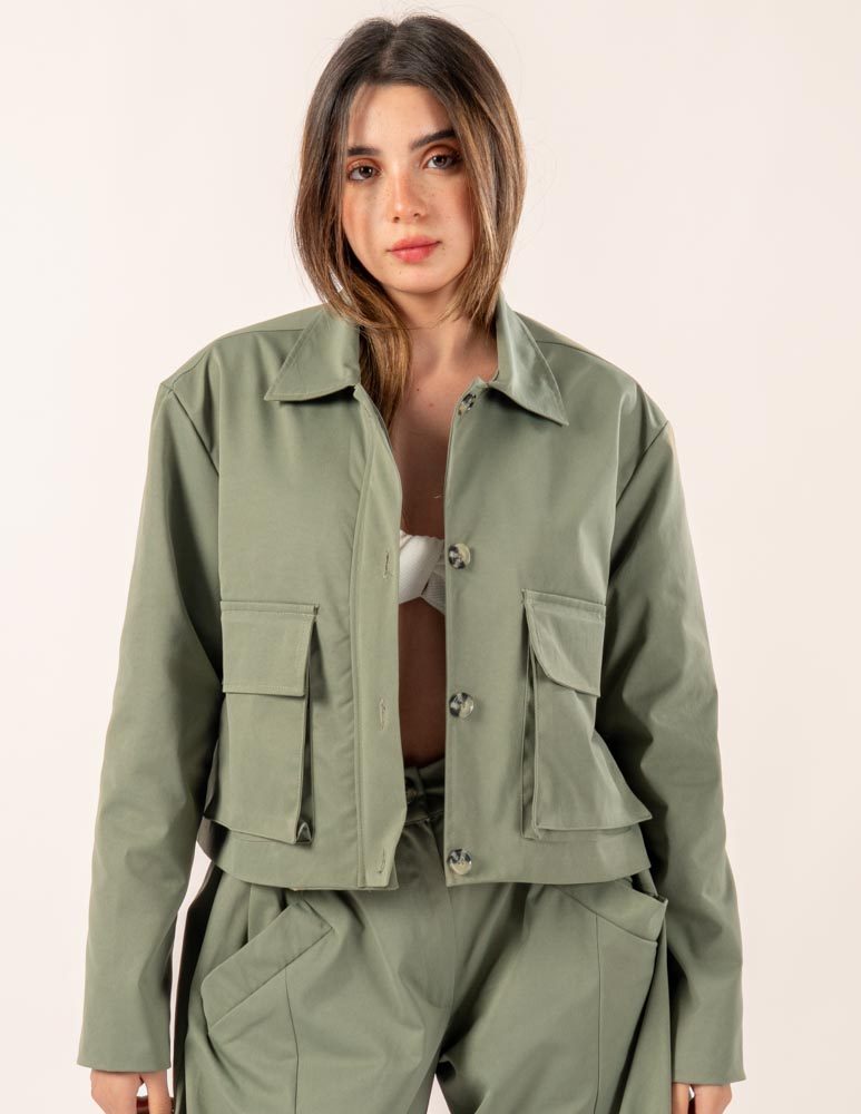 Worker Jacket Kaki — photo 5