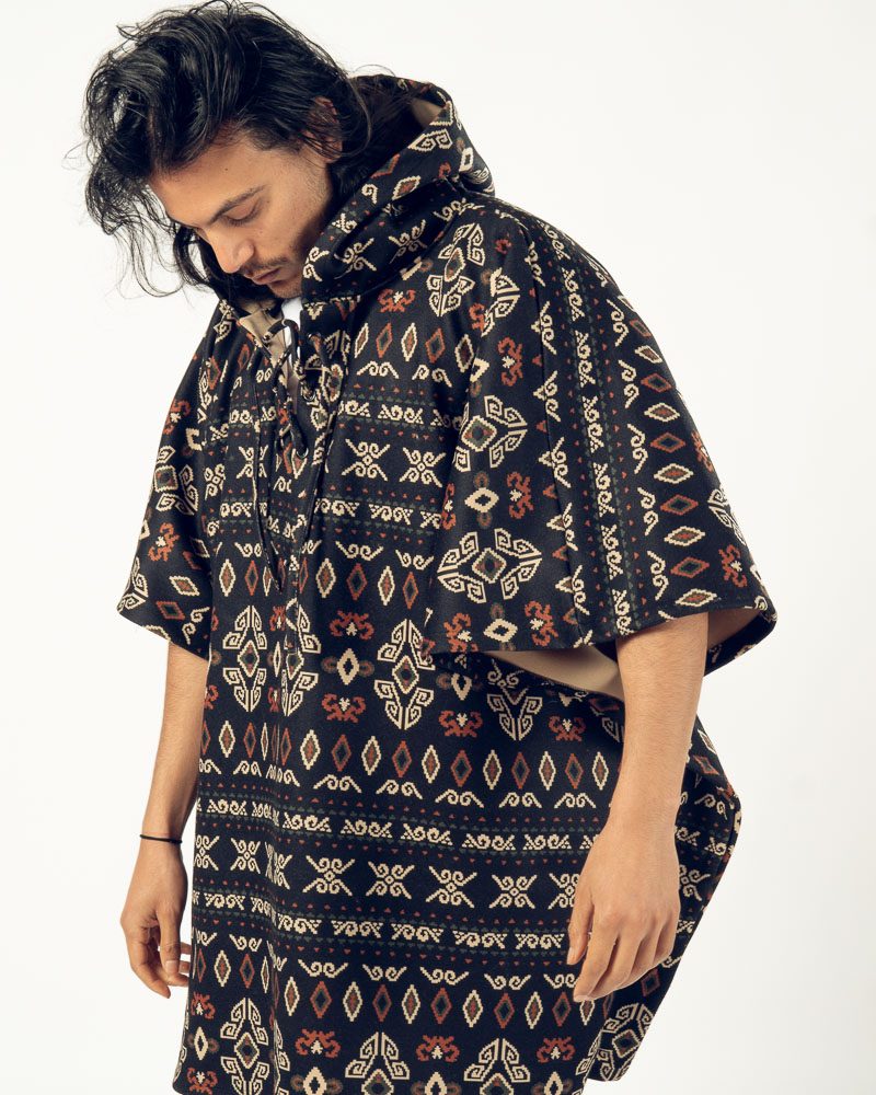 Ethnic Poncho Black — photo 7