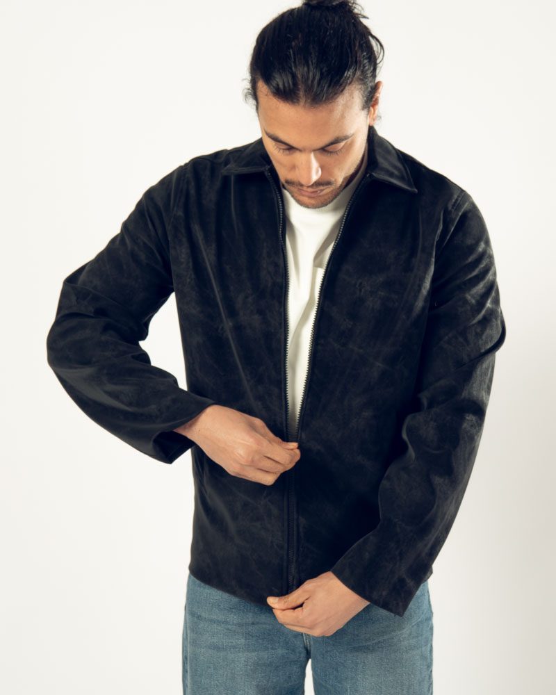Suede Jacket Black — photo 4